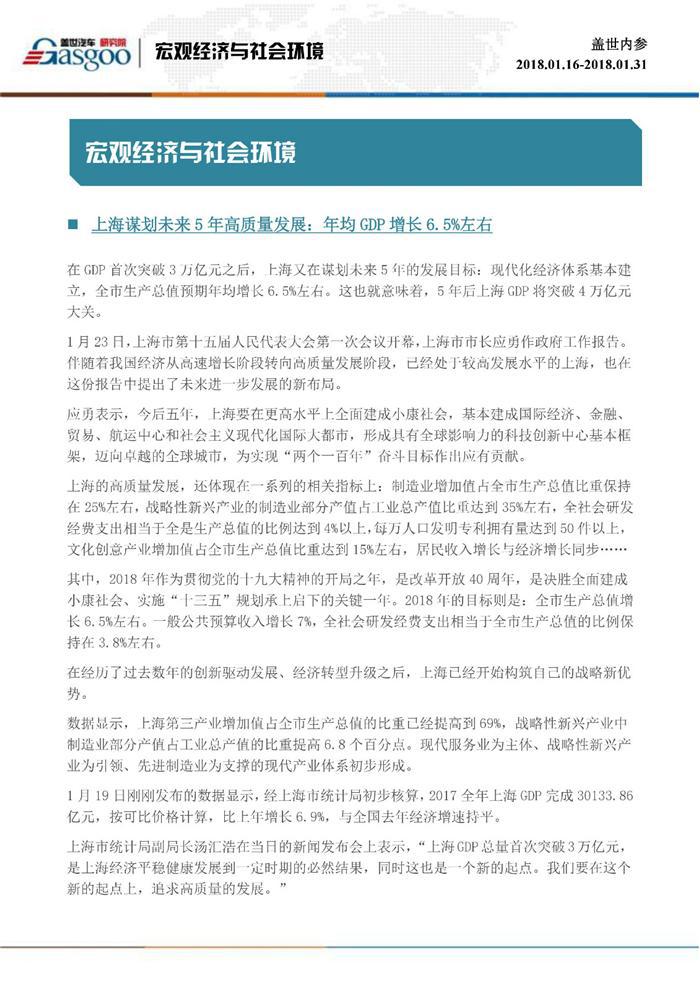 盖世内参（2018年1月下半月刊）