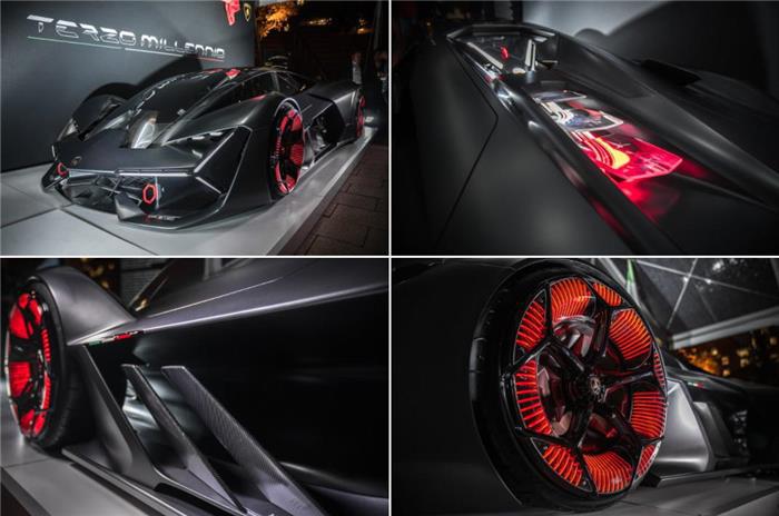 定位轻量化及储能部件 兰博基尼揭秘超现代电动超跑Terzo Millennio