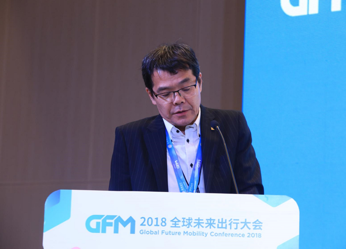 【2018全球未来出行大会】​京瓷鹿取直广：支持电动汽车安全的元器件解决方案