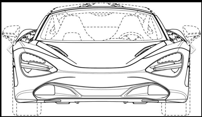 迈凯伦720S Spider车型专利设计图曝光 最大动力输出为710 Hp