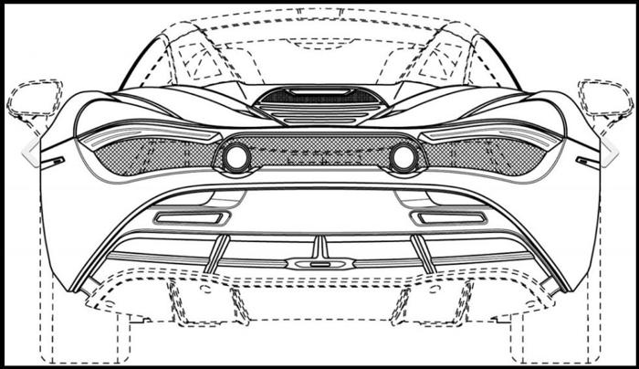 迈凯伦720S Spider车型专利设计图曝光 最大动力输出为710 Hp