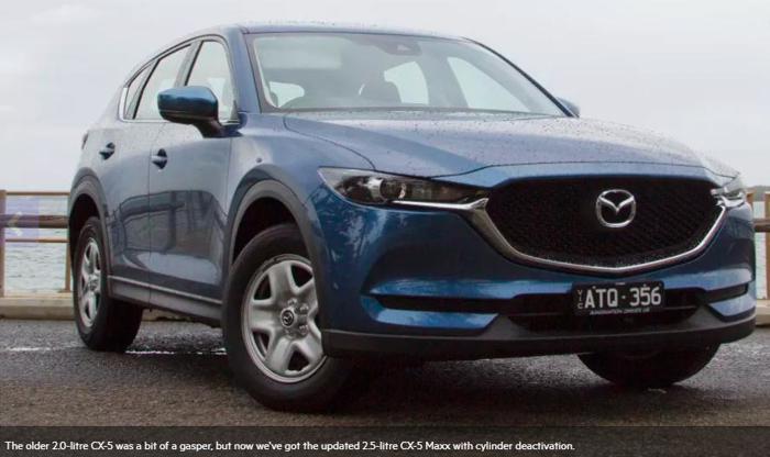 马自达推出升级版CX-5 Maxx 提供多款功能及停缸技术