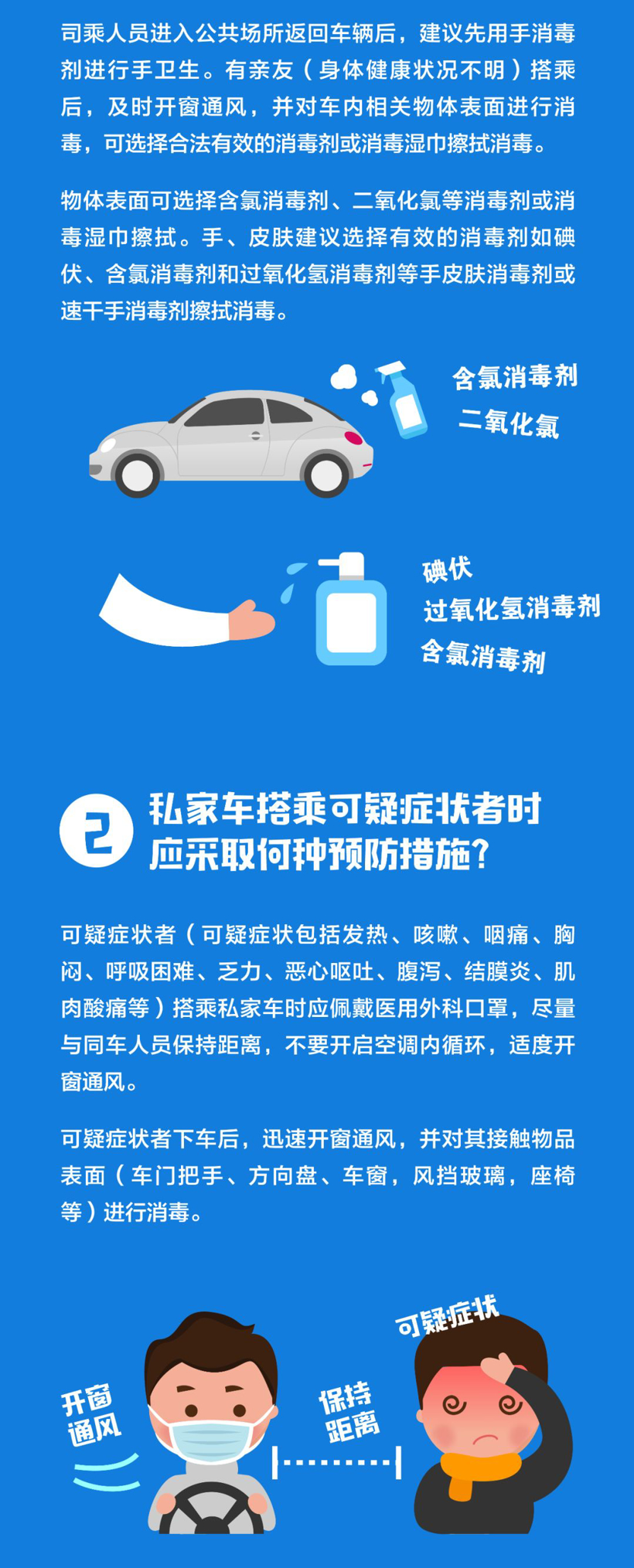 中国疾控中心提示：开车出门预防新型冠状病毒方式