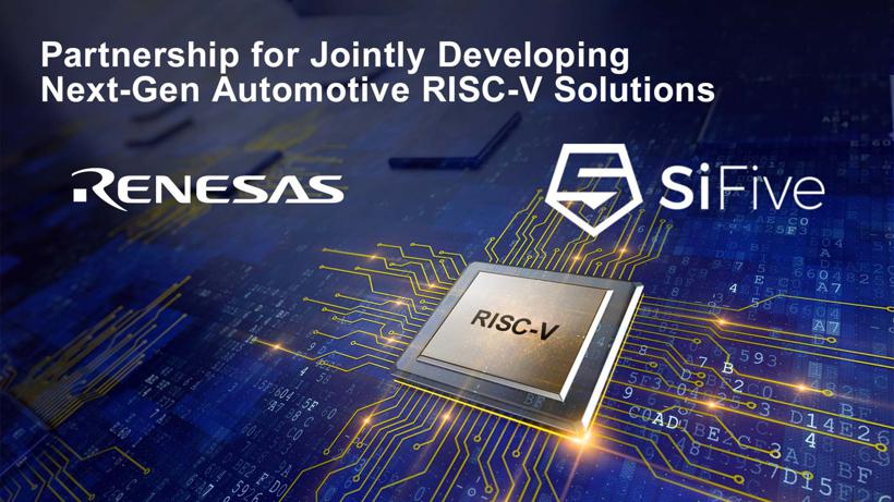 瑞萨电子与SiFive合作 开发面向汽车应用的下一代高端RISC-V解决方案