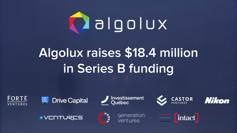 Algolux完成1840万美元B轮融资 用于扩大计算机视觉应用
