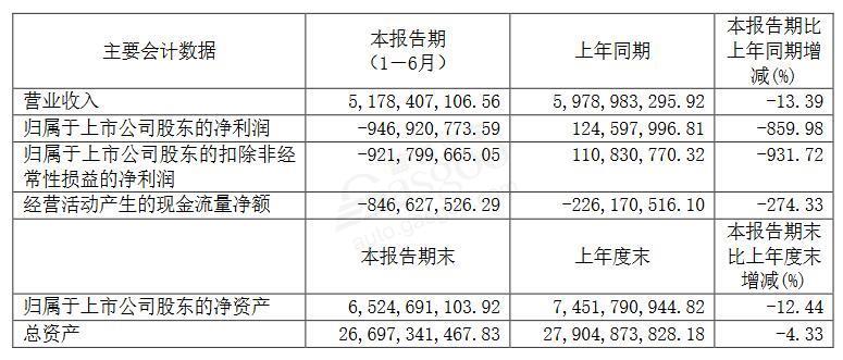 透视整车企业半年报：仅5家实现净利润增长，长安汽车净亏损22亿