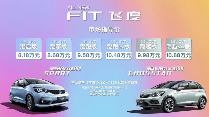 指导价8.18万~10.88万 全新飞度正式上市
