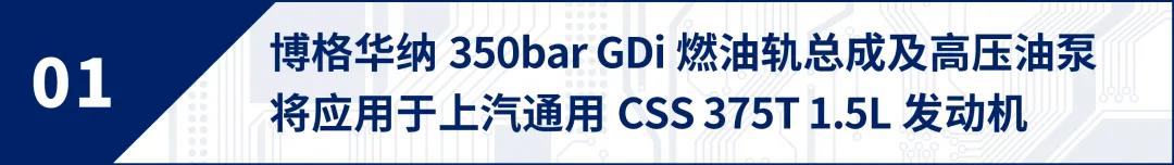 博格华纳350bar GDi 产品助力小排量发动机