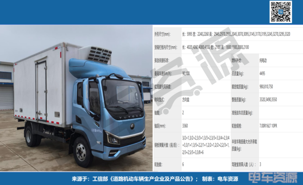 新车公示第393批新能源轻卡，宇通13款霸榜第一，远程商用车、中国重汽并列第二
